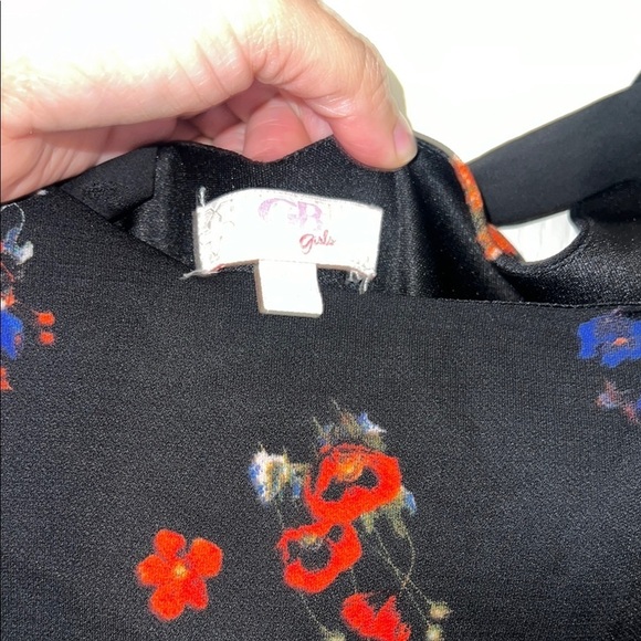 Gianni Bini Floral Black Long Sleeve Dress - Picture 3 of 3